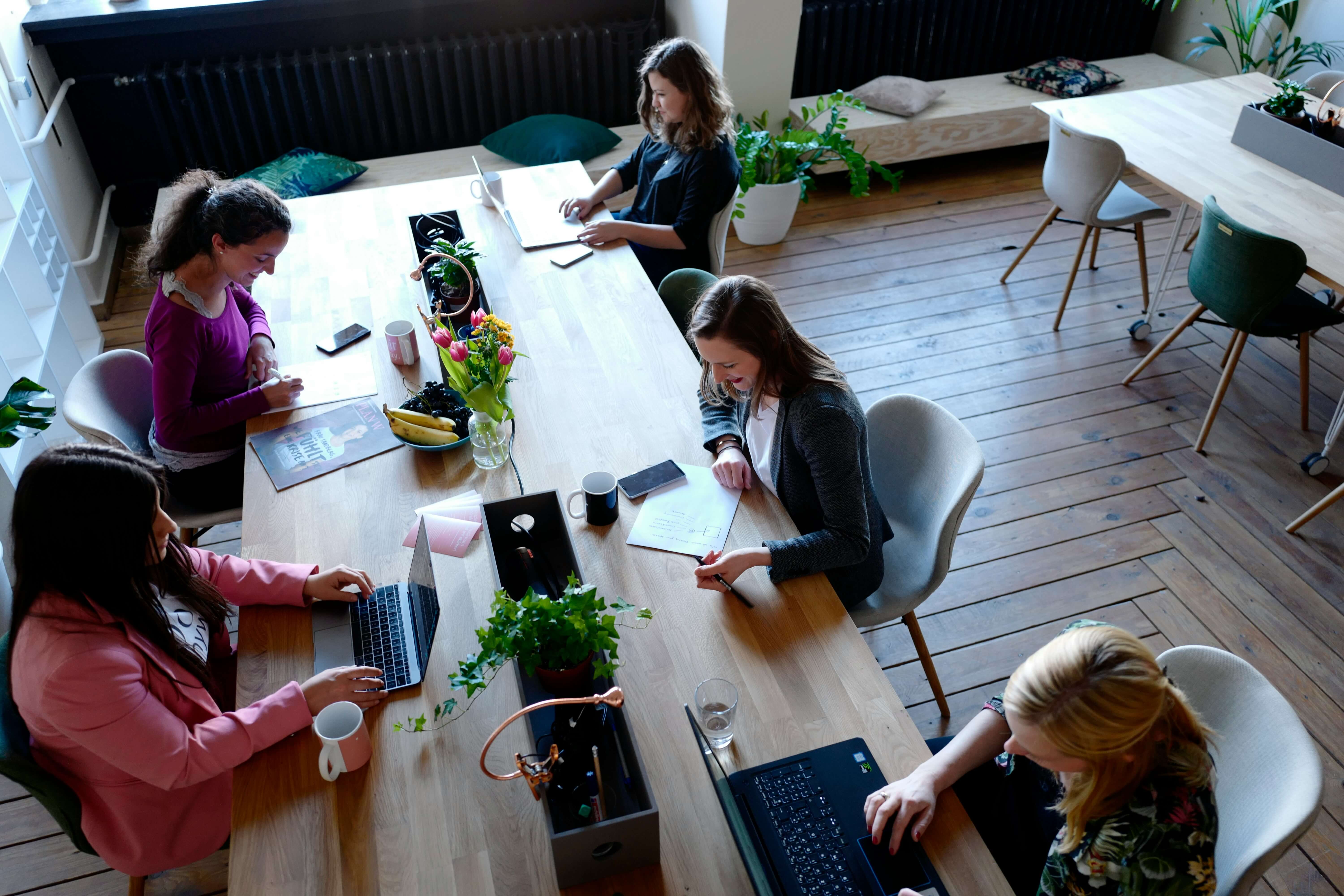 group of people co-working