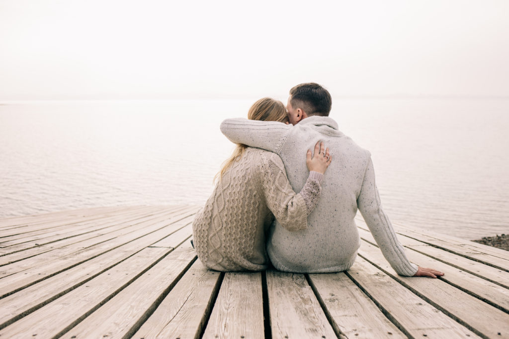 couple hugging